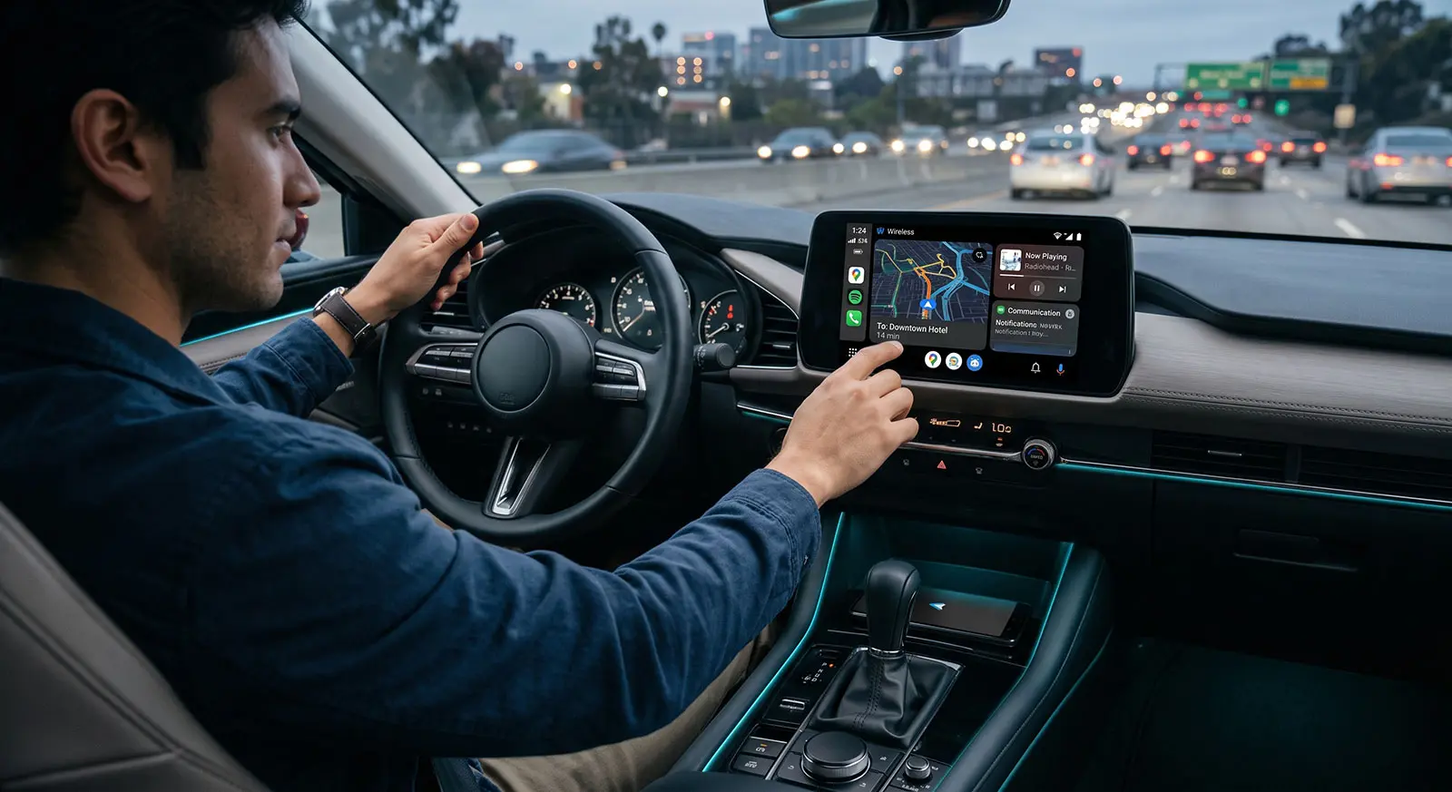 Troubleshooting wireless Android Auto connection issues on car dashboard screens