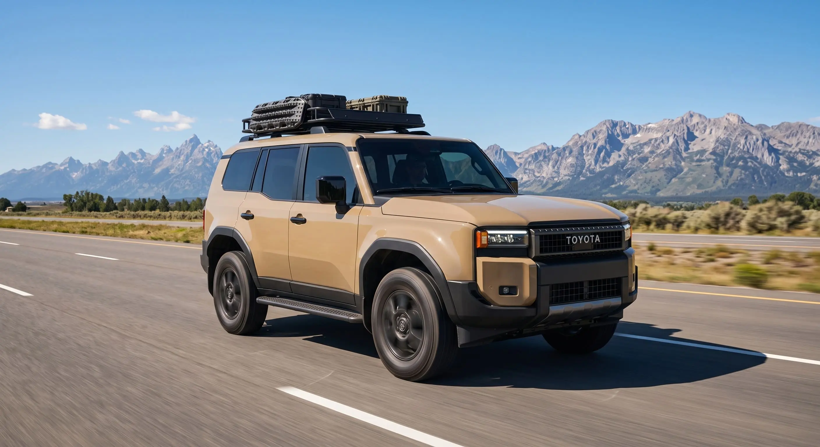 SUV driving along open highways showcasing off-road capability and daily comfort