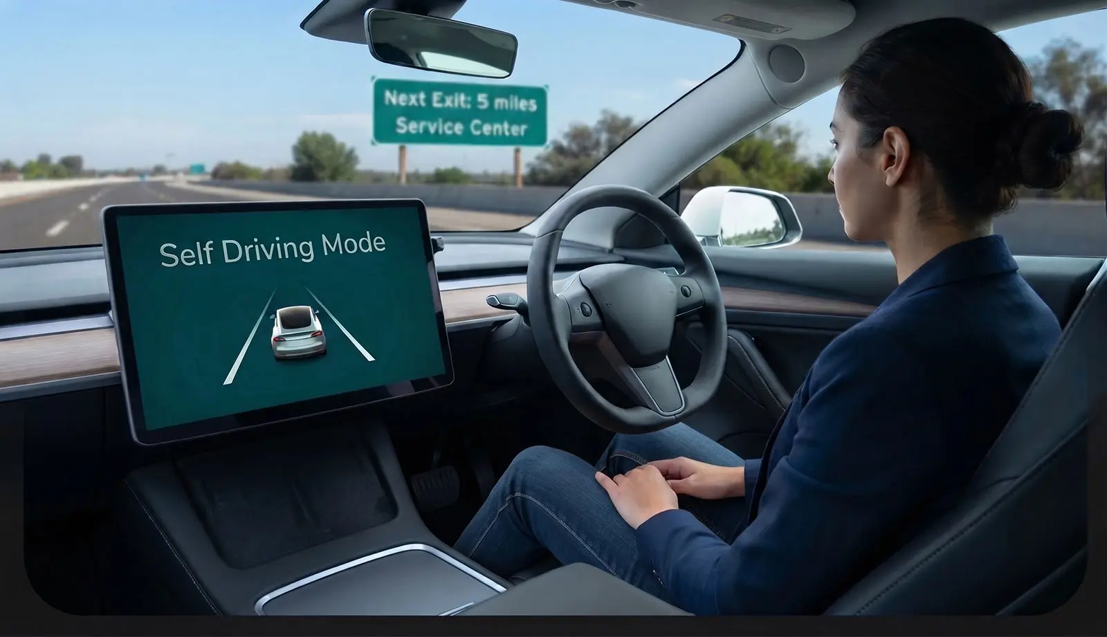 Autonomous driving dashboard raises questions about self-driving safety and laws